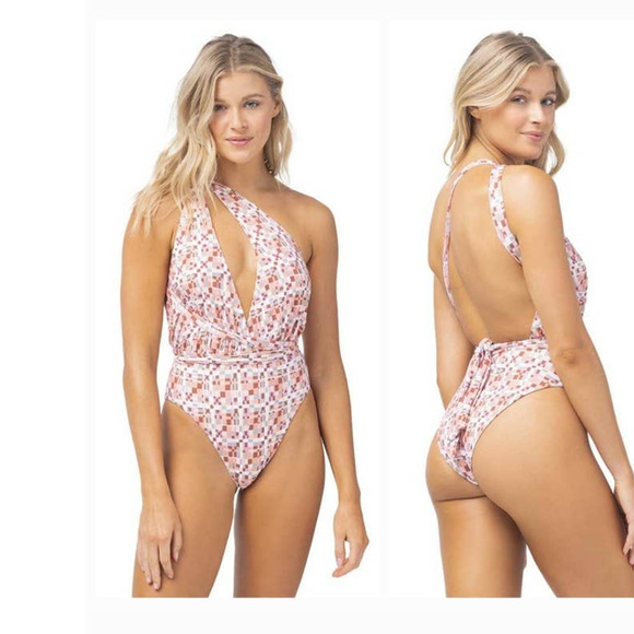 New Anthropologie L SPACE Allegra One-piece Swimsuit $198 LARGE - Picture 8 of 10